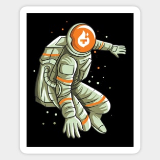 Tfuel Logo Theta Fuel Cryptocurrency Token NFT Blockchain Astronaut Moon Sticker